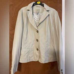 L.L. Bean Women's Light Tan Blazer